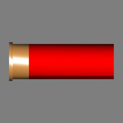 3d shotgun shell - shotgun ver12[ammo][low polygon][max][red].zip by GFreedom